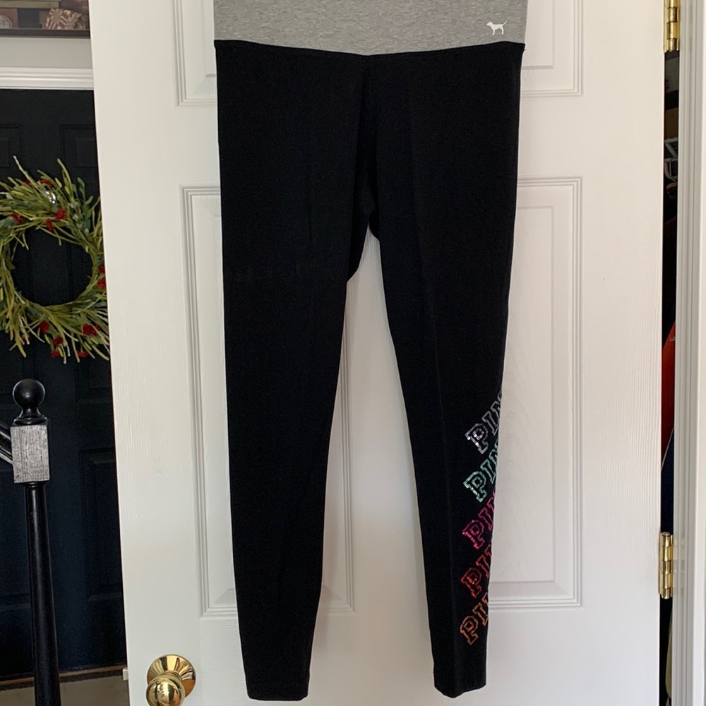 🌸VICTORIAS SECRET PINK YOGA PANTS🌸 - Picture 3 of 6